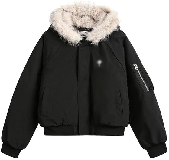 Outdoor Warm Short Cotton Padded Jacket with Retro Collar Thick Coat