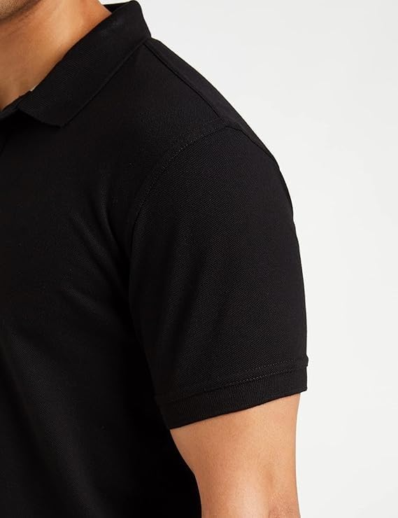 Image of Men's Plain Polo Neck T-Shirt | Comfortable | Stylish Casual & Smart Wear | Half Sleeve | Regular Fit