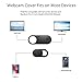 ZUCUCUC Laptop Camera Cover Slide, Phone Camera Cover Slide, 6 Pack Ultra Thin Webcam Cover Slide for Laptop, Desktop, PC, Tablet, Smartphone, Protect Your Privacy and Security(Black)