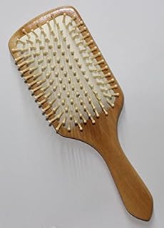 فرشاة شعر خشبية، بني 17066_ مع ضمان لمدة عامين للرضا والجودة