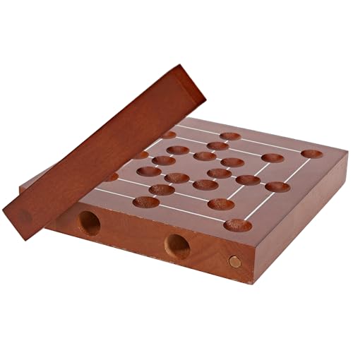 Juego de Mesa Nine Men's Morris de Madera Sólida 5 pulg miniatura 6