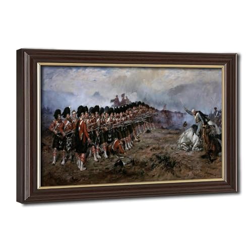 Toile tendue The Thin Red Line Robert Gibb tableau d'art historique premium