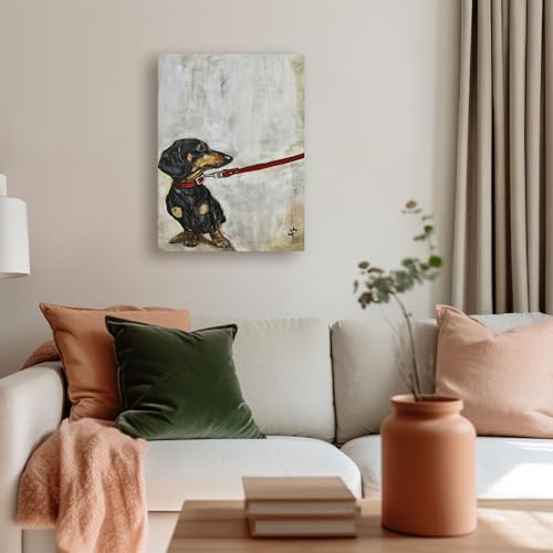 Tableau teckel Artko de Victoria Coleman impression premium sur toile