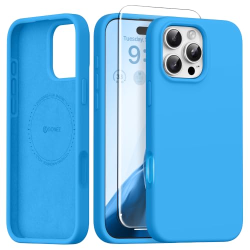 Coque iPhone 16 Pro Max GONEZ silicone compatible MagSafe fine