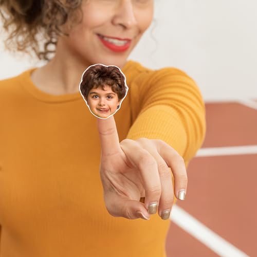 Custom Face Stickers, Personalized Stickers with Your Own Photo Die Cut, Optional Pack Pieces 25, 60, 120, 250 & 500, 6 Sizes, Customize Face Sticker for Kids - Customizable Waterproof Sticker - Thumbnail 5