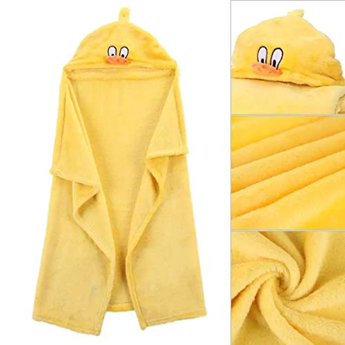Image of First Kick New Born Baby Blanket Pack of Super Soft Bathrobe Baby Wrapper Durable Fleece Polyester Cum Baby Bath Towel for Baby Boys, Baby Girls, Babies (80cm x 80cm, 0-6 Months) Yellow