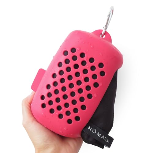 NÓMADA Toalla Microfibra con Funda 130x50 cm Viaje Gimnasio Playa Yoga Baño Toalla Ligera Compacta...