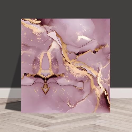 HWLL Piastrelle per Soffitti Piastrelle Autoadesive in Finto Marmo Rosa, Pannelli per Controsoffitti in Schiuma di PVC da 30 × 30 cm, Pannelli Paraschizzi per Pareti e Sfondi(30pcs)