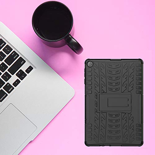 Kemocy Funda para Huawei MatePad T10 / T10s 2020, Protección de PC + TPU con Función de Soporte para Huawei MatePad T10s 10.1" AGS3-L09 AGS3-W09 / T10 9.7" AGR-L09 AGR-W09 Tablet,Negro