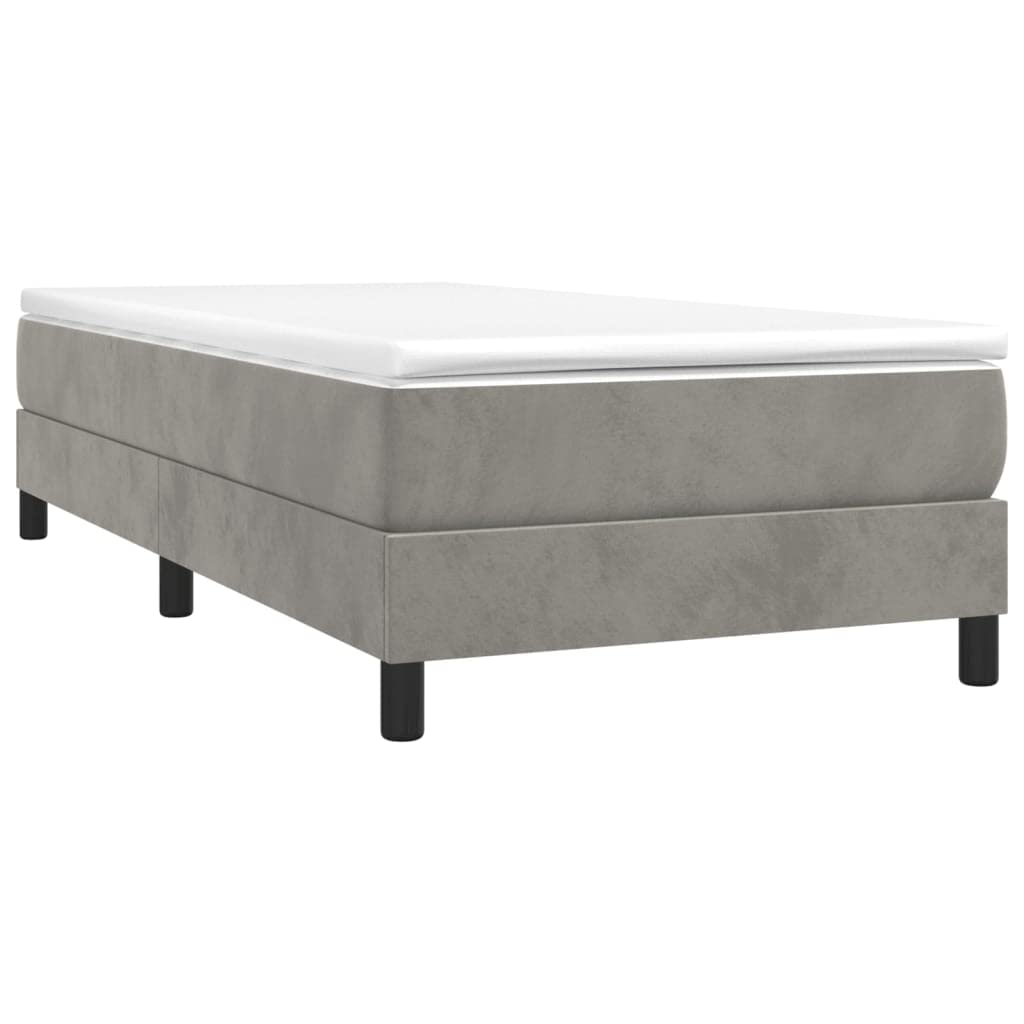 boxspringbett 180x200,Bett 180x200,boxspringbett Boxspringbett Hellgrau 100x200 cm Samt