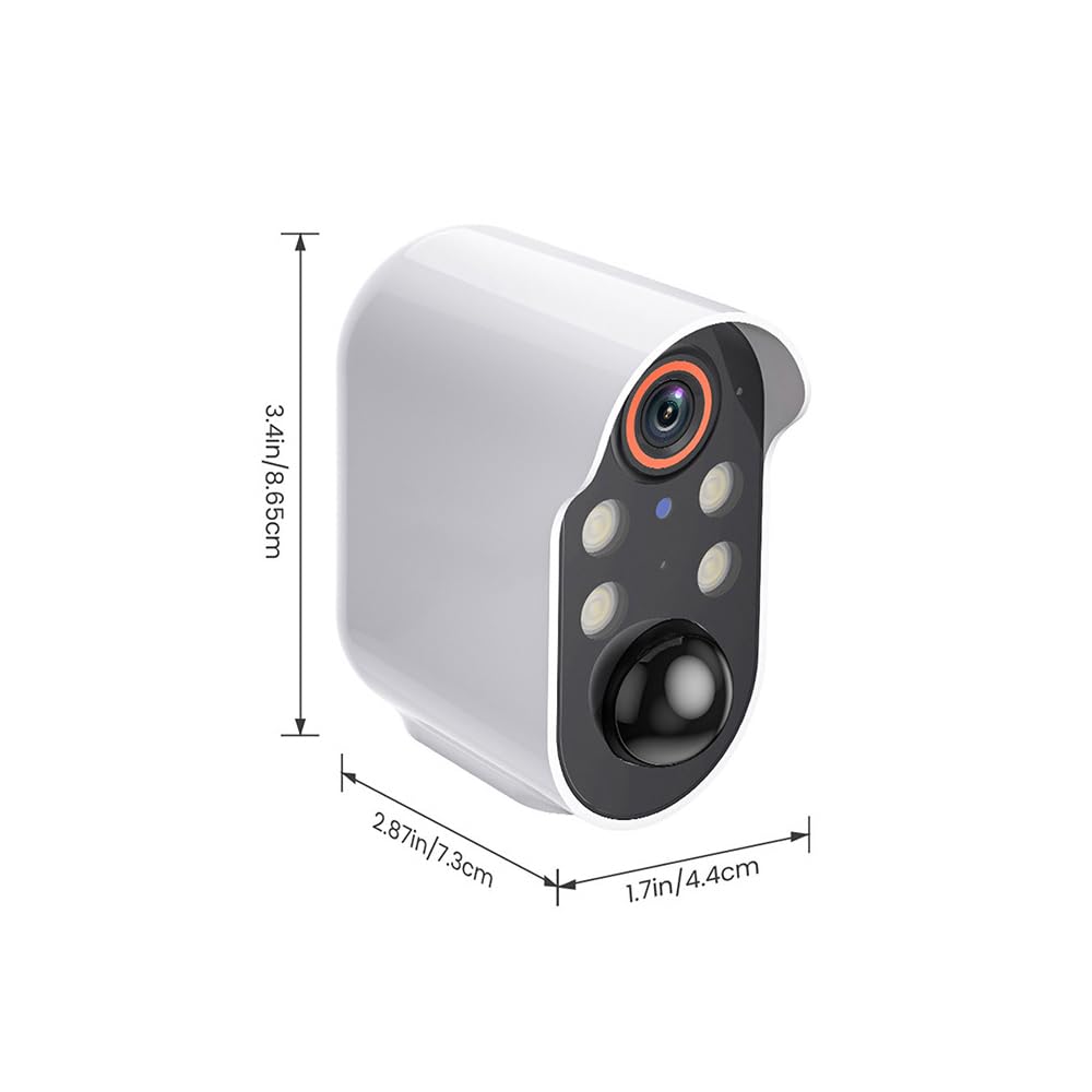 Pacchetto di telecamere di Sicurezza Wireless basate su intelligenza Artificiale con rilevamento Umano Tramite intelligenza Artificiale, archiviazione Cloud e Visione Notturna