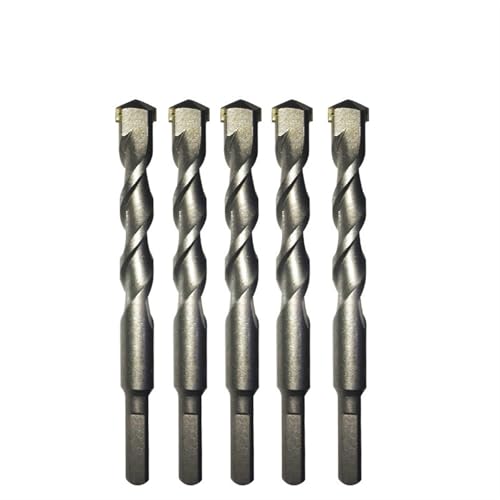 1/5Pcs Concrete Masonry Drill Bits Set 3/4/5/6/8/10/12/14/16mm Ceramic Tile Brick Cement Rock Carbide Tipped Drill Bit(14mm(5PCS