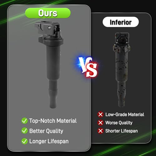 UF592 UF506 UF515 Set of 4 Ignition Coil ILZFR6D11 Iridium Spark Plug Fit for BMW 128i 135i 328i 335i 335xi 525xi 528i 530i 535i 550i 650i 740i 750i 760Li Alpina B7 M5 M6 X3 X5 X6 Z4 by partszen - Image 3