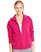 Hanes Women's Full Zip Fleece Hoodie, Sizzling Pink, XX-Large