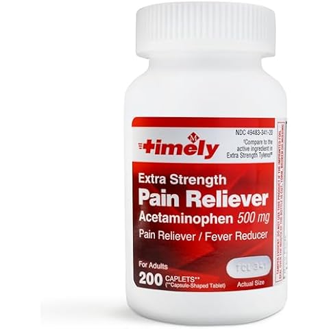 Timely Acetaminophen 500 MG Tablets Cover