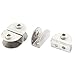 Aexit 4 Pcs Fall Protection 6mm-9mm Thickness Silver Tone Metal Semicircle Shelf Glass Safety Clips Clamp Clip