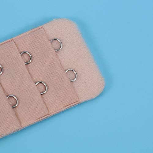 Extensores de sutiã elástico Healifty para mulheres, 3 cores, 6 peças