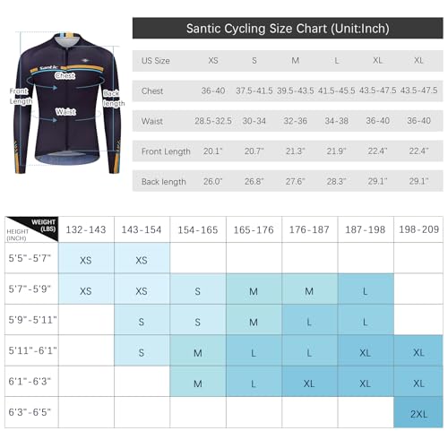 Maillot de ciclismo con elementos reflectantes y cremallera completa Santic 4