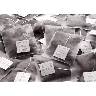 Dammann Freres Sachets, Ceylon Tea Bags, Premium Gourmet French Black Tea, 50 Count (Single Pack)