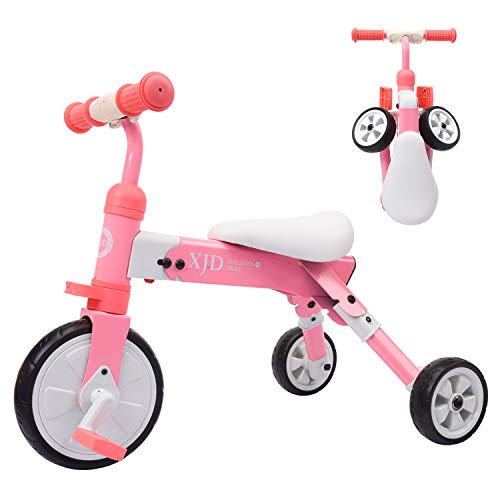 XJD 2 in 1 Kids Tricycles for 2 Years Old and Up Boys