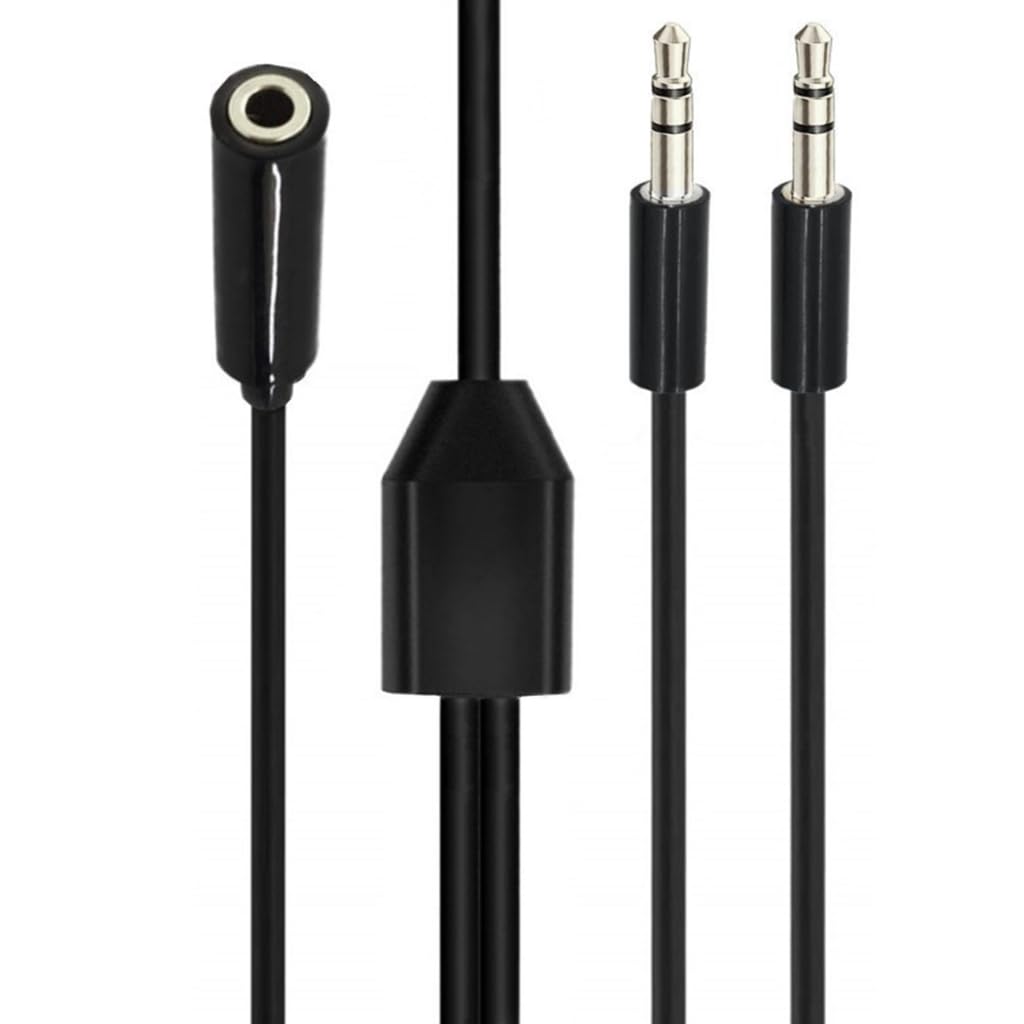 2 in 1 Headsets Adapter Microphones Headphone Splitter 3.5mm Male/Female to 2 Female/Male Adapter Cable for Smartphones image 5