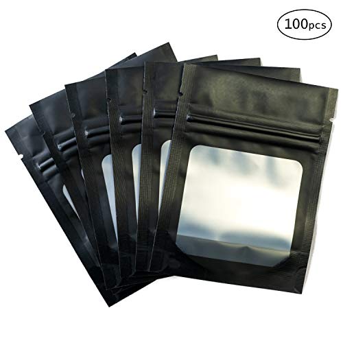 HANSER | Smell Proof Odorless Mylar Resealable Foil Pouch Bags with clear Window