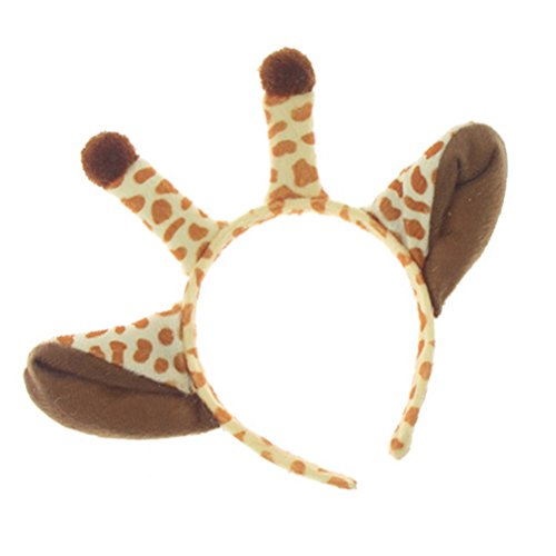 Amosfun 2 peças Faixa de cabeça de girafa Fantasia de animal Faixa de cabelo Acessórios de cabelo pa