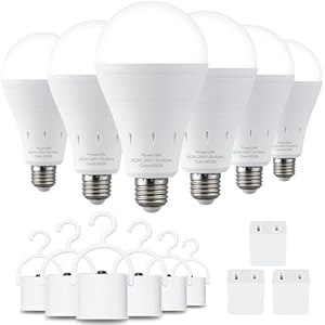 DEBAOBULB6 Pack Rechargeable Emerge...