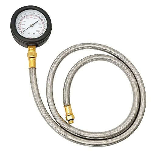 Zktool New Oil Pressure Tester Kit,0-150 Psiengine Oil Pressure Gauge Transmission Fluid Diagnostic Tester Tool Kit,Engine Oil Pressure Tester Gauge Tool Kit,15 Pc Size Adapters. #TOP2