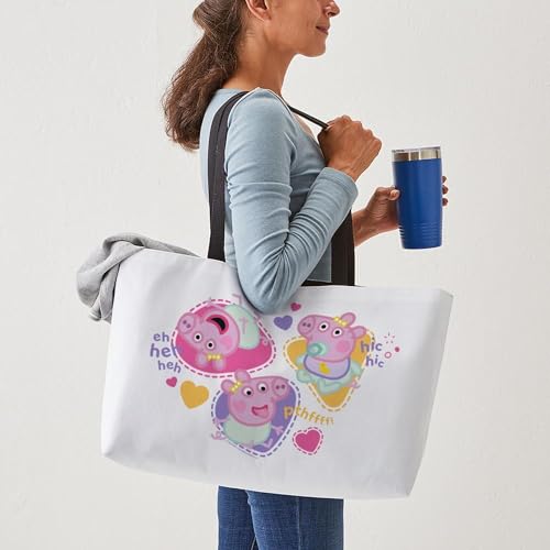CafePress Peppa Pig: Happy Baby 24"x13" Large Weekender Tote4