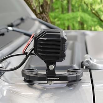 Seven Sparta One Pair Light Mounting Brackets for Auxiliary Lights Compatible with Jeep Wrangler JL/JLU 2018+ and 2020+ Gladiator JT (Not Compatible with JK/JKU)