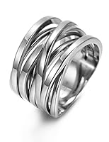 Algopix Similar Product 14 - CIUNOFOR 137MM Cross Ring for Women