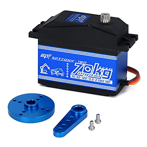 Injora Rc Servo 70Kg High Torque Digital Servo Motor With 15T Metal Arm For 1/5 X-Maxx Arrma Kraton Baja Rc Car Parts #TOP2