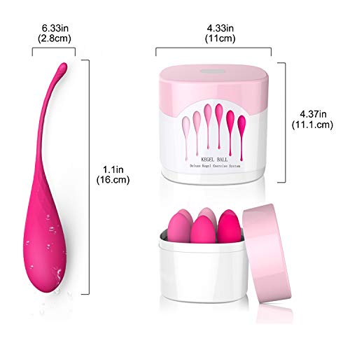 Kit Pompoar com 6 Esferas de Pesos Variados Eggs - Lovetoys