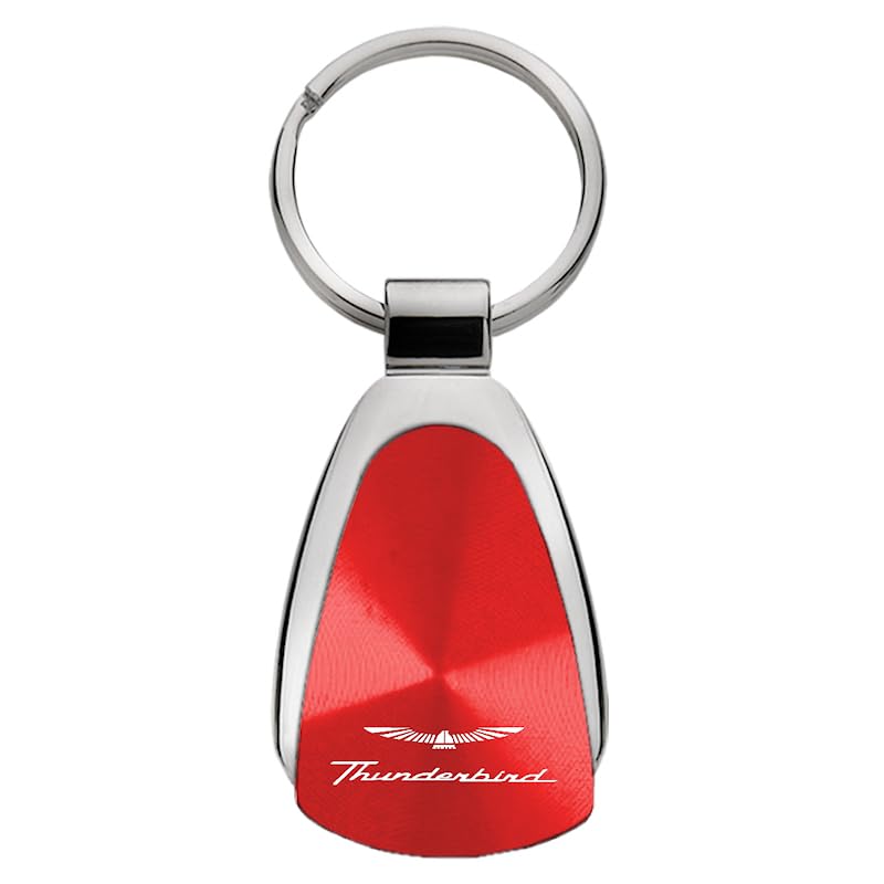 AU-TOMOTIVE GOLDTear Drop Key Chain for Ford Thunderbird (Red)