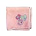Princess Disney Features Snow White, Cinderella, Belle, and Ariel on a Pinkish-Purple Background 46 in x 60 in Micro Raschel Throw Blanket