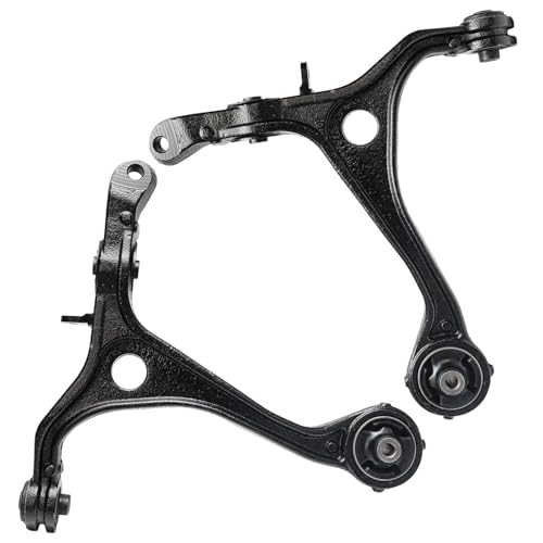 Image of Detroit Axle - 2.4L Front Knuckles Control Arms for 2003-2007 Honda Accord 2004 2005 2006 Steering Knuckles and Wheel Bearing Hub Lower Control Arms Replacement [Manual Transmission]