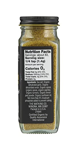 Image of Watkins Gourmet Organic Spice Jar, Adobo, 4.1 oz. Bottle, 3-Pack