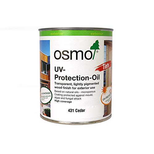 Osmo UV-Protection Oil Extra Exterior Wood Finish - 431 Light Red Cedar - 0.75L