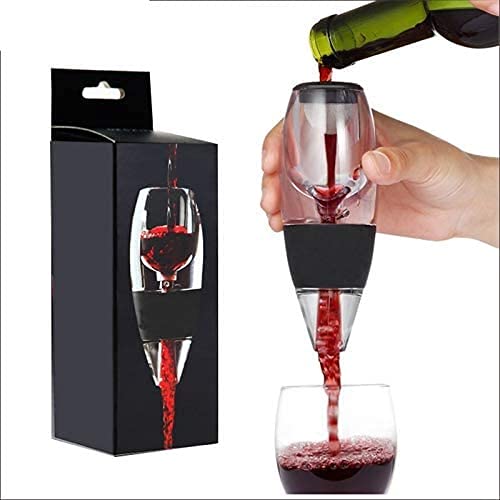 TapóN Botella Tapones De Botella Corchos De Vino Tapones Para VacíO Aireador de vino vertedor con tapón de vacío de vino Pico difusor clásico para botella de vino Aireadores de vino instantáneos