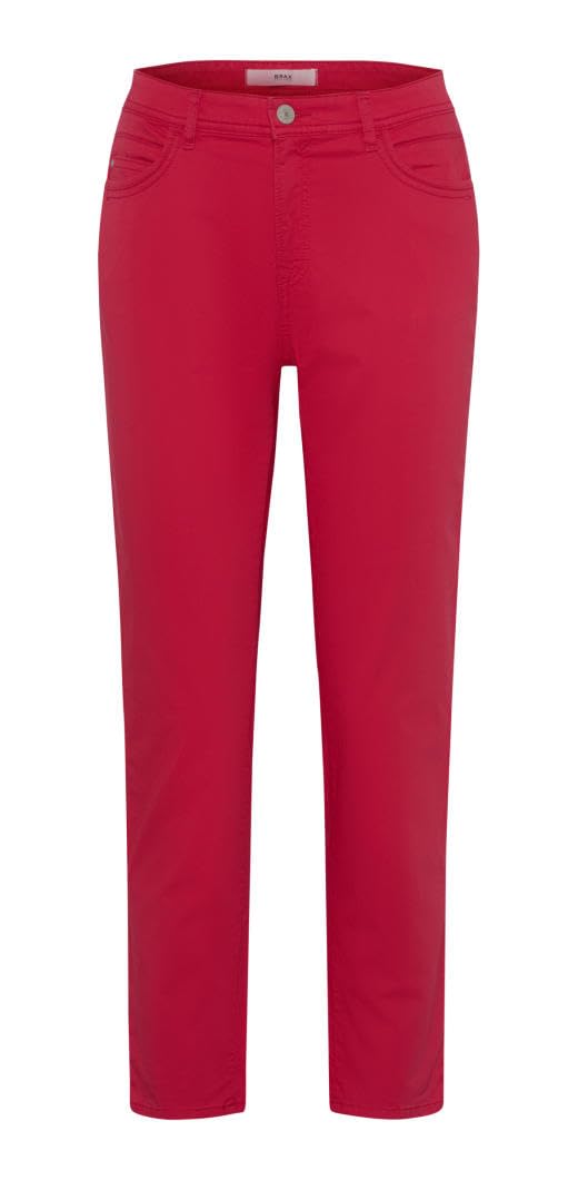 BRAX Women's Style Mary S Elegant Sporty Five Pocket Trousers Casual Trousers, Magenta, 27W x 32L