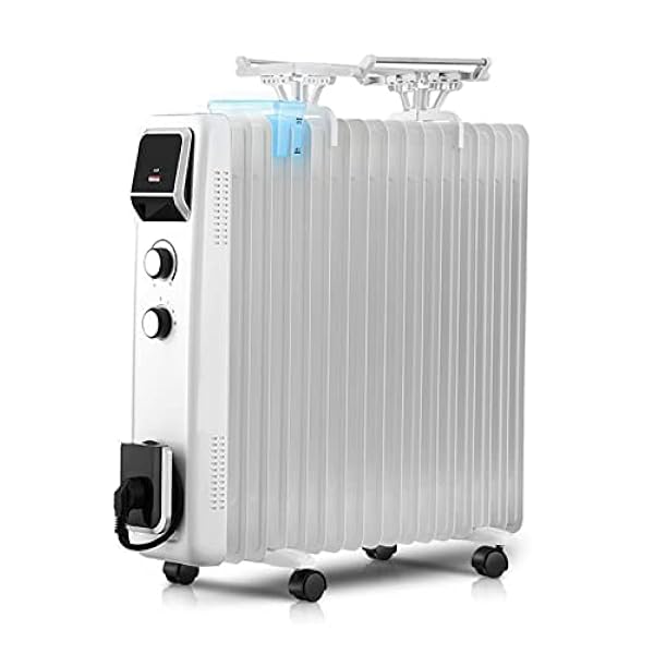 Dbtxwd Radiatore Elettrico Radiatore Ad Olio 2500 W Riscaldamento Elettrico Riscaldatore A Risparmio Energetico Convettore Elettrico Termoventilatore con Termostato Protezione da Surriscaldamento