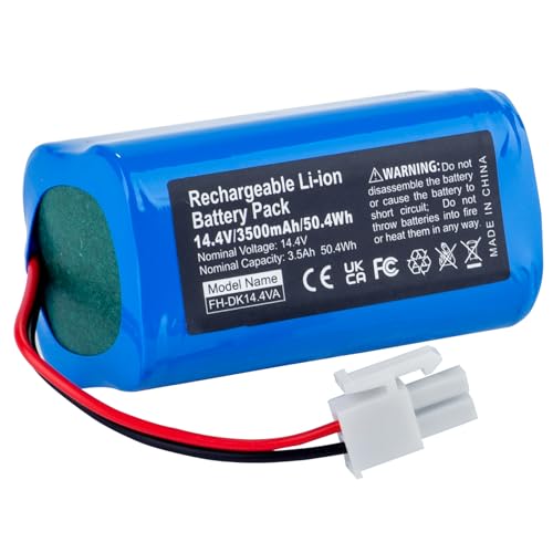 Batteria di ricambio 14,4 V 3500 mAh per iLife A4, A4s, A6, V7, V7s Plus, V7s Pro, X620, Y8H4 per robot aspirapolvere Ecovacs CEN550/553/556/558
