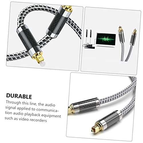 Cable de audio óptico flexible macho macho SHINEOFI para altavoces y amplificadores 2