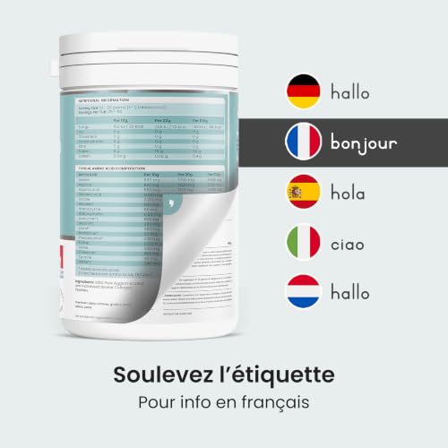 Peptide De Collagene Poudre 500g Collagène Hydrolysé Bovin | Facile à Dissoudre | Collagen Peptides Type 1 et 3 | Collagene Peptide Haute Biodisponibilité | VitaBright Colagene – vue 9
