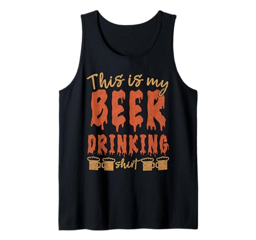 Este es mi divertido Halloween bebiendo cerveza Camiseta sin Mangas