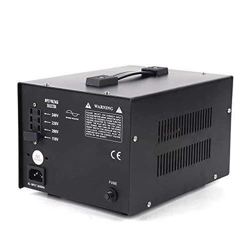 STU-3000 3000Watts Voltage Transformer Converter Heavy Duty Step Up/Down Power Converter for Conversion Between 110 Volt and 220 Volts,with Circuit Breaker,CE Certified,Black4