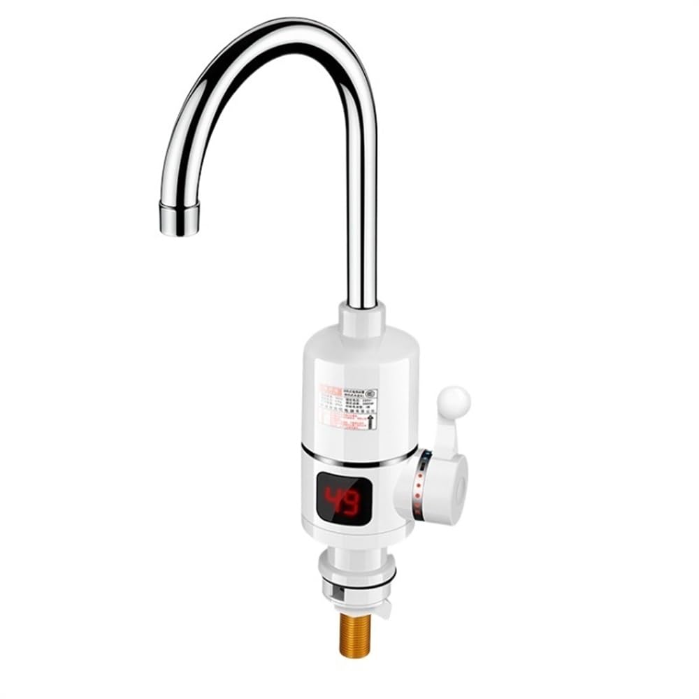 Electric Tap Tankless Electric Water Heater Kitchen Instant Hot Water Tap Heater Water Faucet Instantaneous Heater 3000w Heating Tap Hot Water Tap (Size : 220V, Color : Digital display-01)