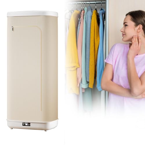 MESCXTY Planchadora de Vapor automática portátil de 1000 W, con Control Remoto, Secadora eléctrica, circulación de Aire Caliente de 360° y Temporizador Inteligente de 240 min
