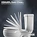 KOHLER Veil One-Piece Skirted Toilet, Dual Flush, Elongated Bowl, Skirted Trapway, White, Slow Close Seat, Seat Included, K-1381-0